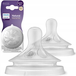 AVENT Smoczek na butelkę NATURAL RESPONSE 3m+ 4-przepływowy