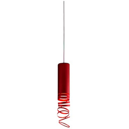 Lampa Wisząca Artemide, Decomposé, ściemnialny, czerwony, salon, metal,