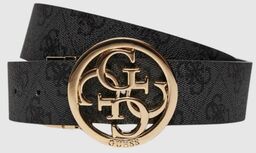 GUESS Czarny dwustronny pasek damski Noelle, Rozmiar XS
