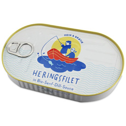 ŚLEDŹ FILET W BIO SOSIE MUSZTARDOWO - KOPERKOWYM
