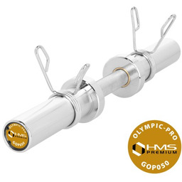 GRYF KRÓTKI OLIMPIJSKI 5KG 50CM HMS (+ZACISKI) GOP050