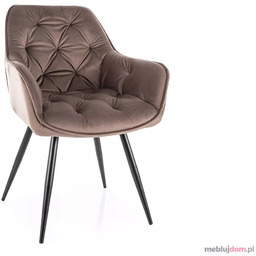 Krzesło CHERRY VELVET Signal Cappuccino