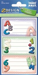 Naklejki Z-DESIGN na zeszyty-litery ABC AVERY ZWECKFORM 6szt.
