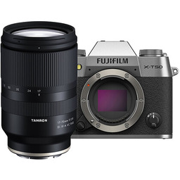 Fujifilm Bezlusterkowiec X-T50 srebrny + Tamron 17-70mm f/2.8