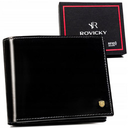 Duzy skorzany portfel meski bez zapiecia