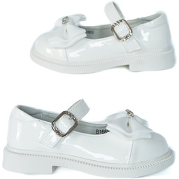 Apawwa Białe Lakierki Baleriny Dla Dziewczynki Do Komunii