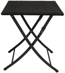 Bolero Stół składany czarny 60x60x(H)71cm I Bolero