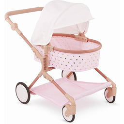 LullaBaby Akcesoria 35 cm różowy wózek zabawkowy ze