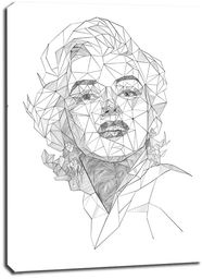 Geometryczna Marilyn Monroe - obraz na płótnie Wymiar
