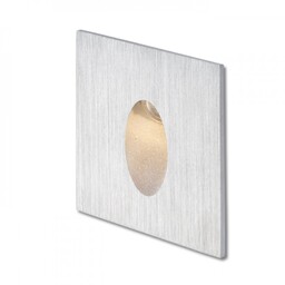 ELICA SQ lampa ścienna wpuszczana zewnętrzna, aluminium szczot.