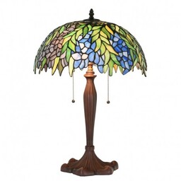 Lampa Stołowa Tiffany w Kwiaty D Clayre &
