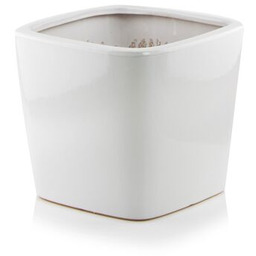 Donica ceramiczna biała 23 cm