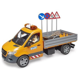 No Name Mercedes Sprinter komunalny z figurka budowlańca,