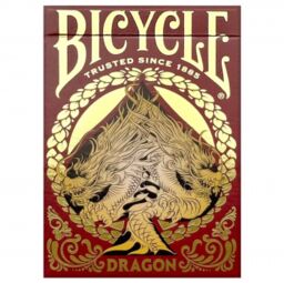 Karty do gry Bicycle Dragon (czerwone)
