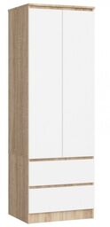 Szafa do sypialni, szuflady, DORMI XS, 60x50x180 cm,