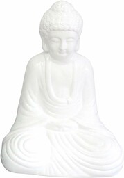 homea 5dej1345bc statuetka rysunek Budda ceramika biała 21