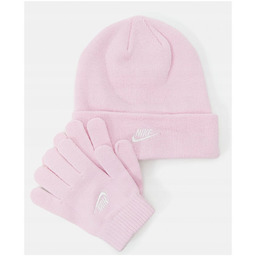 Zestaw dla dziecka czapka rękawiczki Nike różowy