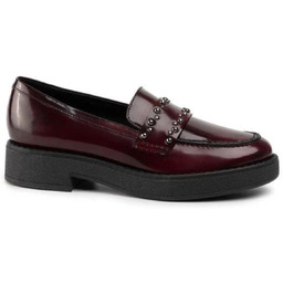 Buty damskie Geox Adrya mokasyny skórzane bordowe-37