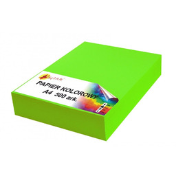 Papier kolorowy A4 80g zielony neon fluo v2