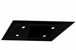 Okap TOFLESZ LUXOR GLASS 96 CZARNY Turbina wewnętrzna