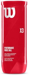 Wilson X3 Padel Balls, 3-pak, żółte