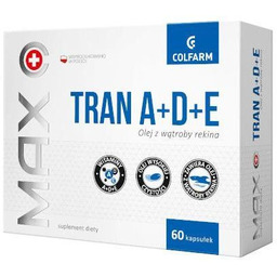 Max Tran A+D+E Olej z wątroby rekina, 60