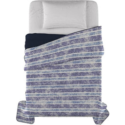 FANTASY Letnia kołdra z nadrukiem, mikrofibra, paski jeansowe,