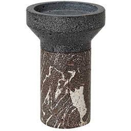 Broste Copenhagen Świecznik Idun, kamień, brązowy, 27 x