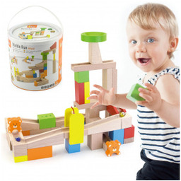 Viga Drewniany Tor Zjeżdzlania na kulki Kulodrom 49