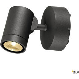 HELIA lampa ścienna jednopunktowa, LED, 3000K, IP55, antracyt,