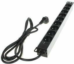 Listwa PD-9/2M RACK 1U 19'' 9 gniazd kabel