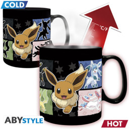 Kubek Pokémon - Eevee Evolution (zmieniający kolor)