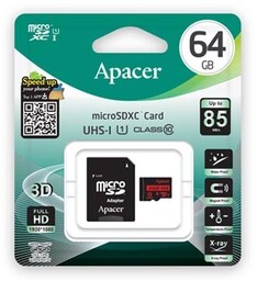 Apacer karta pamięci Secure Digital Card V10, 64GB,