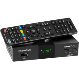 Kruger&Matz Tuner cyfrowy DVB-T2 H.265 HEVC (KM0550D)