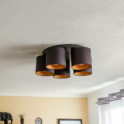 Lampa sufitowa Jovin Luminex, możliwość ściemniania, czarny, salon