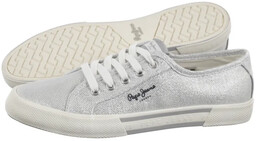 Tenisówki Pepe Jeans Brady Party W Silver PLS31439
