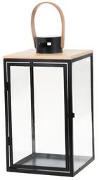 MY HOME Lampion Dark Leather 66583 Czarno-ecru
