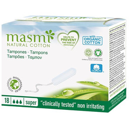 MASMI_Tampons tampony z bawełny organicznej Super 18szt