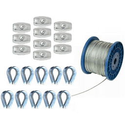 Zestaw Uniwersalny do montażu Lina stalowa 4mm