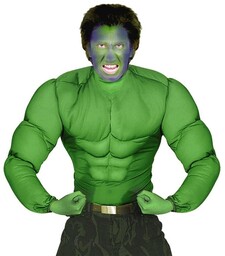 Strój Hulk, koszulka z mięśniami