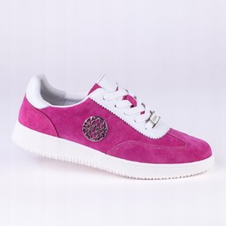 Sportowe Sneakersy damskie skóra GOODIN GD-XW-1015 zamsz logo