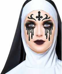 Samoprzylepne naklejki na twarz Zakonnica