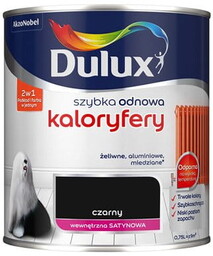 Farba DULUX szybka odnowa kaloryfery Czarny 0,75l