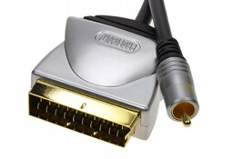 Profigold PGV513 przewód Scart/1xRCA 3m