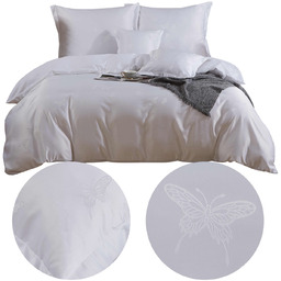 Pościel 220 x 200 5cz Atłasowa Haftowana AT017