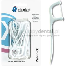 MIRADENT Zahn-Pick nicio-wykałaczki 30sztuk - Zestaw wykałaczek