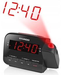 HYUNDAI Radiobudzik RAC481PLL Projektor Czarno-czerwony