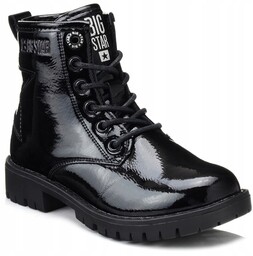 Buty glany dziecięce Big Star zimowe ocieplane czarne