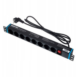 Listwa Zasilająca Varytec do Rack 1U 8 gniazd