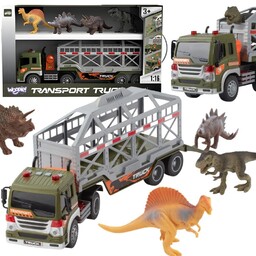 WOOPIE Ciężarówka Transporter Dinozaurów Auto z Dźwiękiem